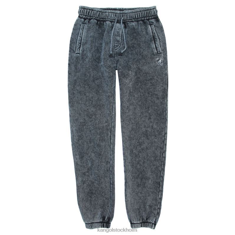 Kangol unisex- acid trip broderade joggingbyxor B0ZLB1004 byxor svart tvätt