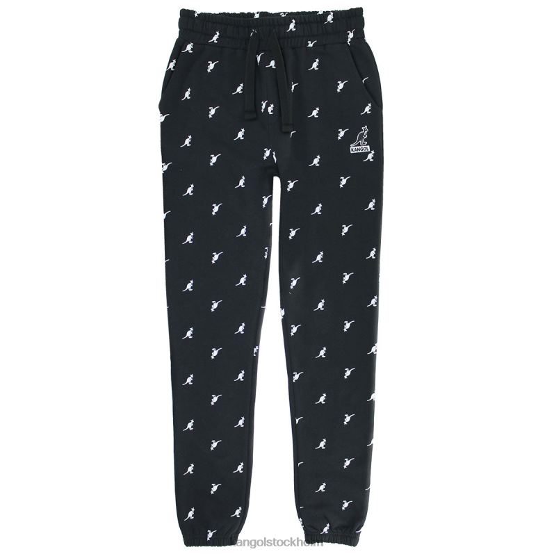 Kangol unisex- aop joggare B0ZLB1023 byxor svart kombo