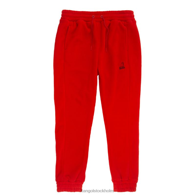 Kangol unisex- fleece jogger B0ZLB1084 byxor flamma scharlakansröd