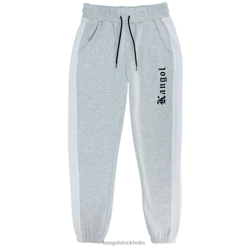 Kangol unisex- gotiska joggingbyxor B0ZLB1027 byxor grå mix