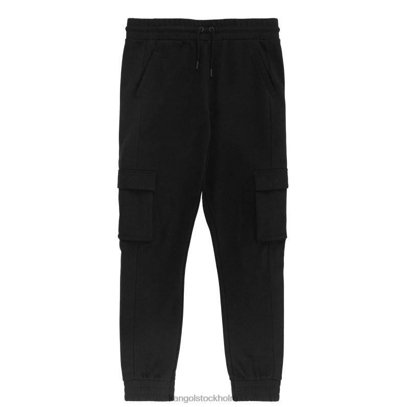 Kangol unisex- interlock jogger B0ZLB1080 byxor kolsvart