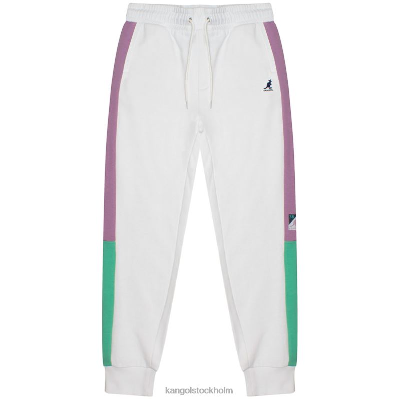 Kangol unisex- retro jogger B0ZLB1038 byxor vit kombo