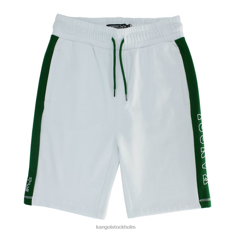 Kangol män tennisshorts B0ZLB1077 byxor vit/mörkgrön