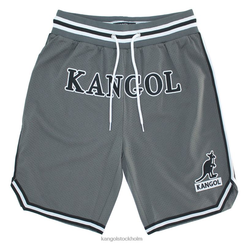 Kangol unisex- basketshorts på speldagen B0ZLB1008 byxor grå