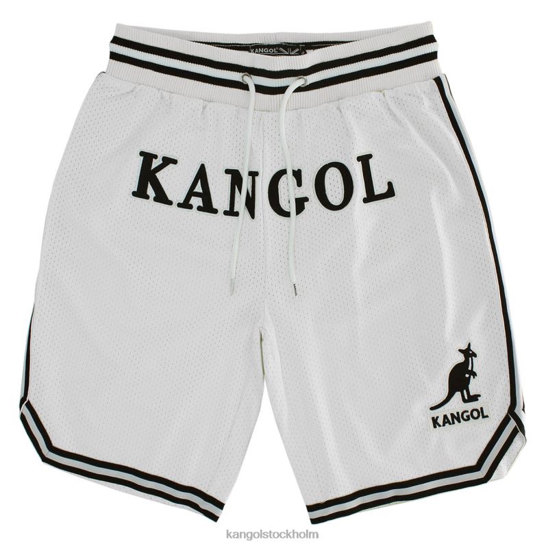 Kangol unisex- basketshorts på speldagen B0ZLB1012 byxor vit