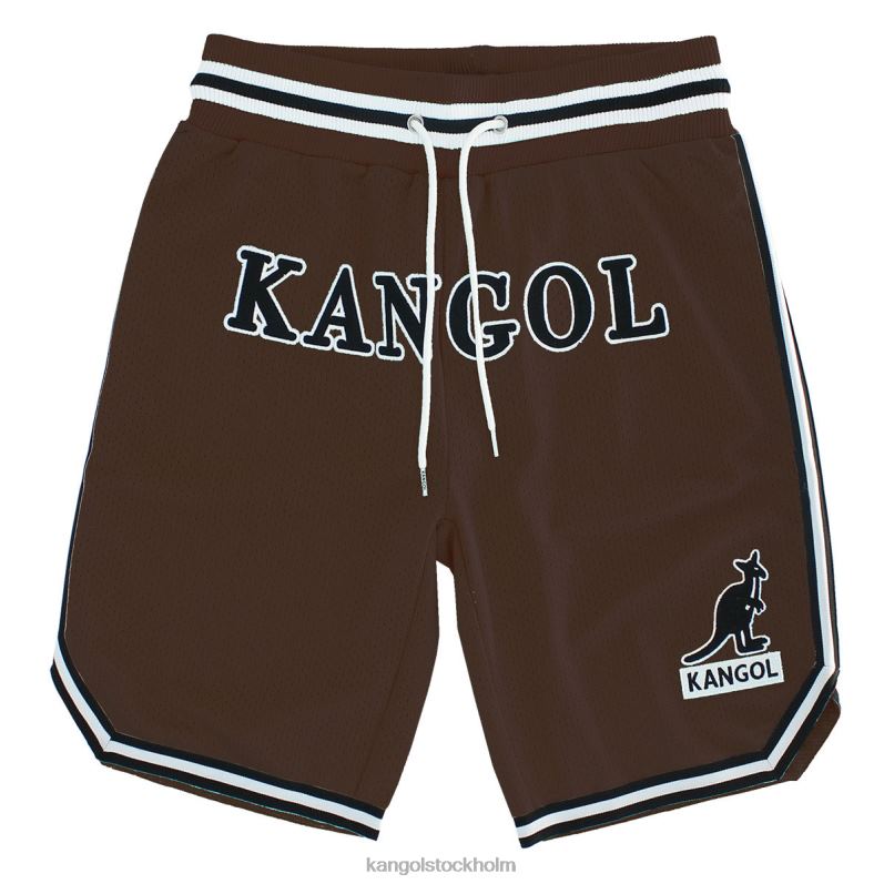 Kangol unisex- basketshorts på speldagen B0ZLB1014 byxor choklad martini