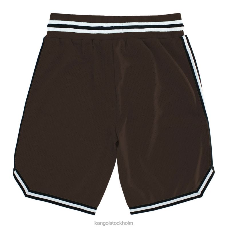 Kangol unisex- basketshorts på speldagen B0ZLB1014 byxor choklad martini