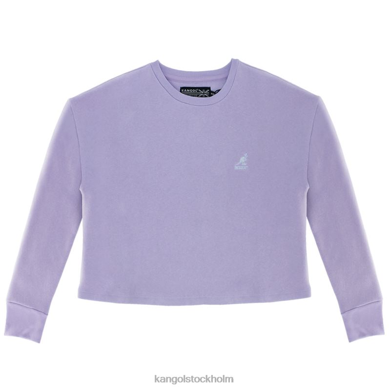 Kangol kvinnor basic fleece crop top B0ZLB1173 Kläder utomhus