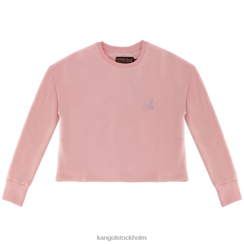 Kangol kvinnor basic fleece crop top B0ZLB1173 Kläder utomhus