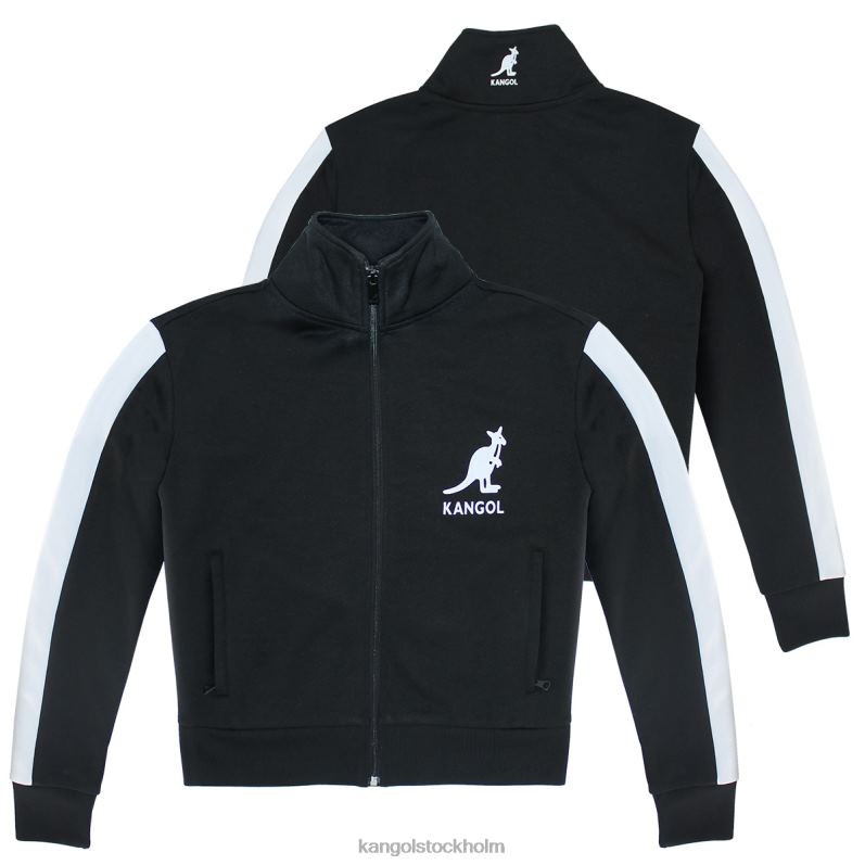 Kangol kvinnor french terry träningsjacka B0ZLB1142 Kläder svart skönhet