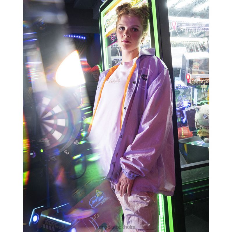 Kangol unisex- out of this world jacka B0ZLB1203 Kläder lavendel