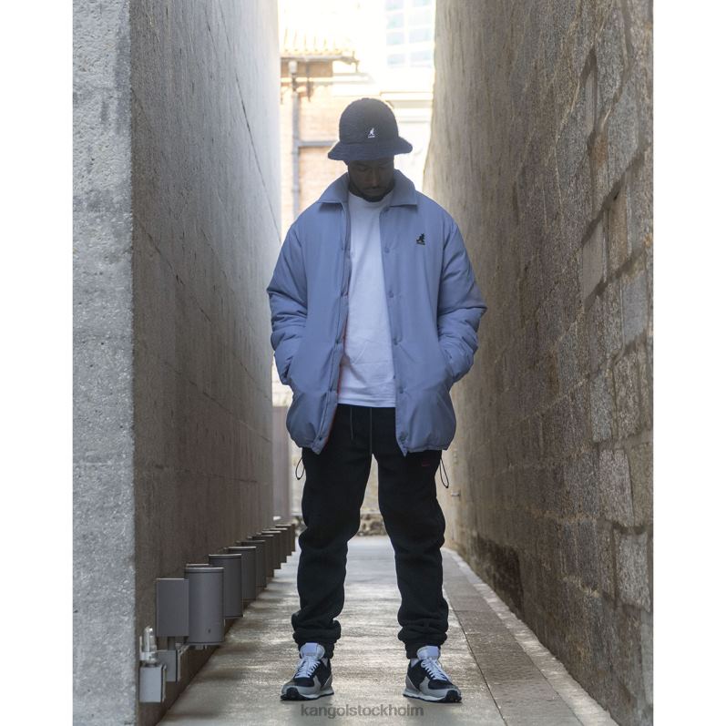 Kangol unisex- oversized jacka B0ZLB1228 Kläder isig lila