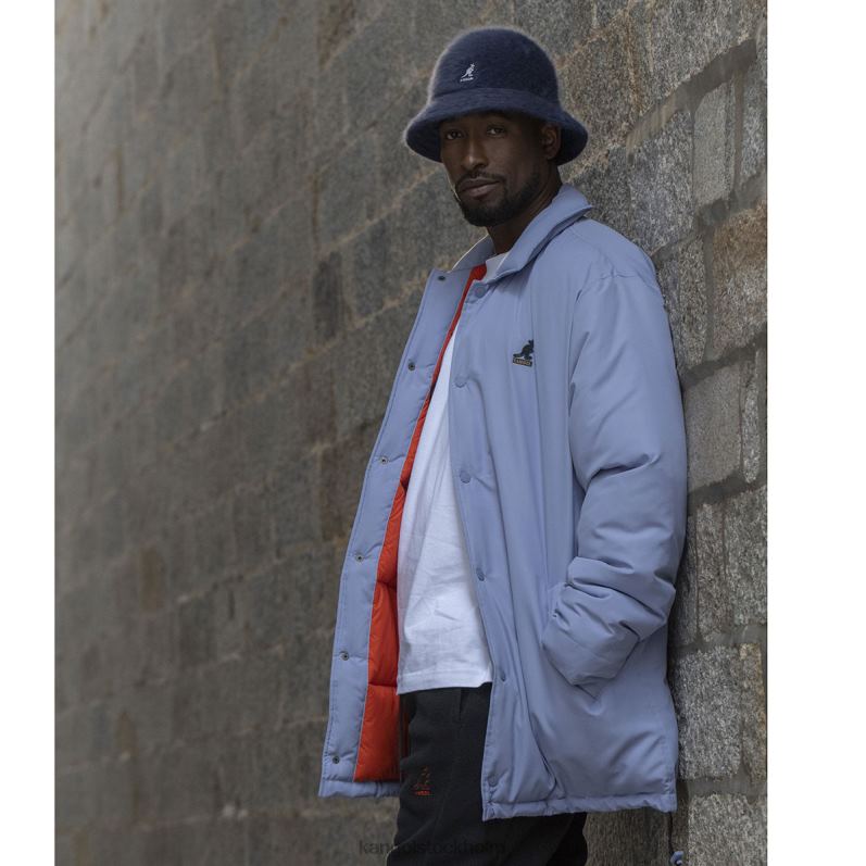 Kangol unisex- oversized jacka B0ZLB1228 Kläder isig lila