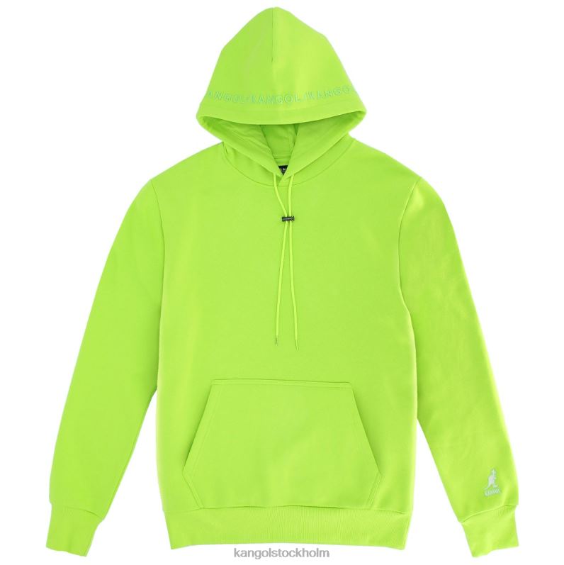 Kangol män broderad hoodie B0ZLB1155 Kläder markera grönt