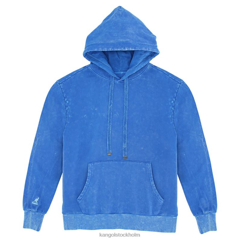 Kangol unisex- acid wash hoodie B0ZLB1096 Kläder turkiska havet