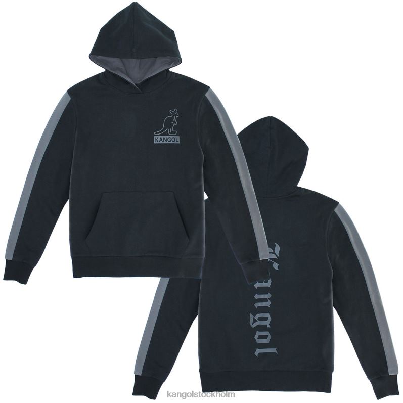 Kangol unisex- gotisk hoodie B0ZLB1104 Kläder svart