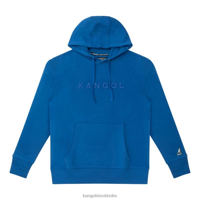 Kangol unisex- lyxig broderad hoodie B0ZLB1169 Kläder lapis blå