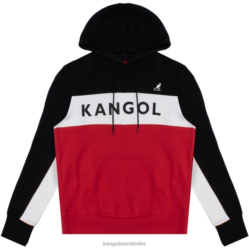 Kangol unisex- rbw colorblock hoodie B0ZLB1109 Kläder svart kombo