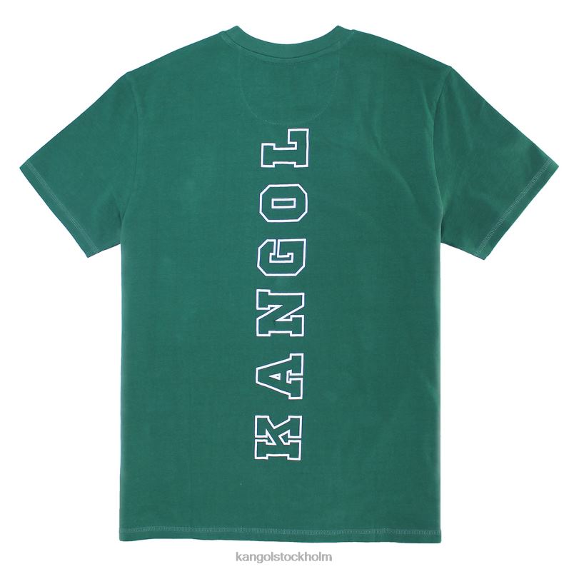 Kangol män tennis t-shirt B0ZLB1227 Kläder mörkgrön
