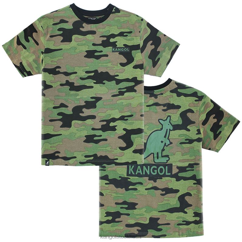 Kangol unisex- camo t-shirt B0ZLB1223 Kläder armékamo