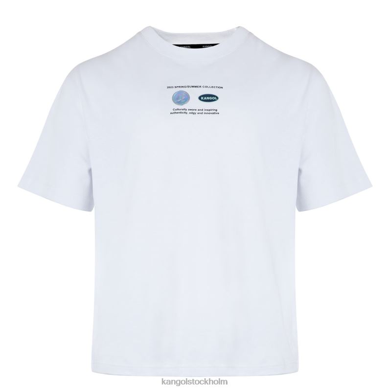 Kangol unisex- grafisk t-shirt för rymdraket B0ZLB1199 Kläder vit