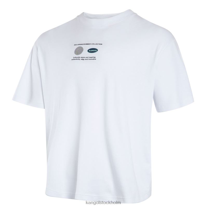 Kangol unisex- grafisk t-shirt för rymdraket B0ZLB1199 Kläder vit