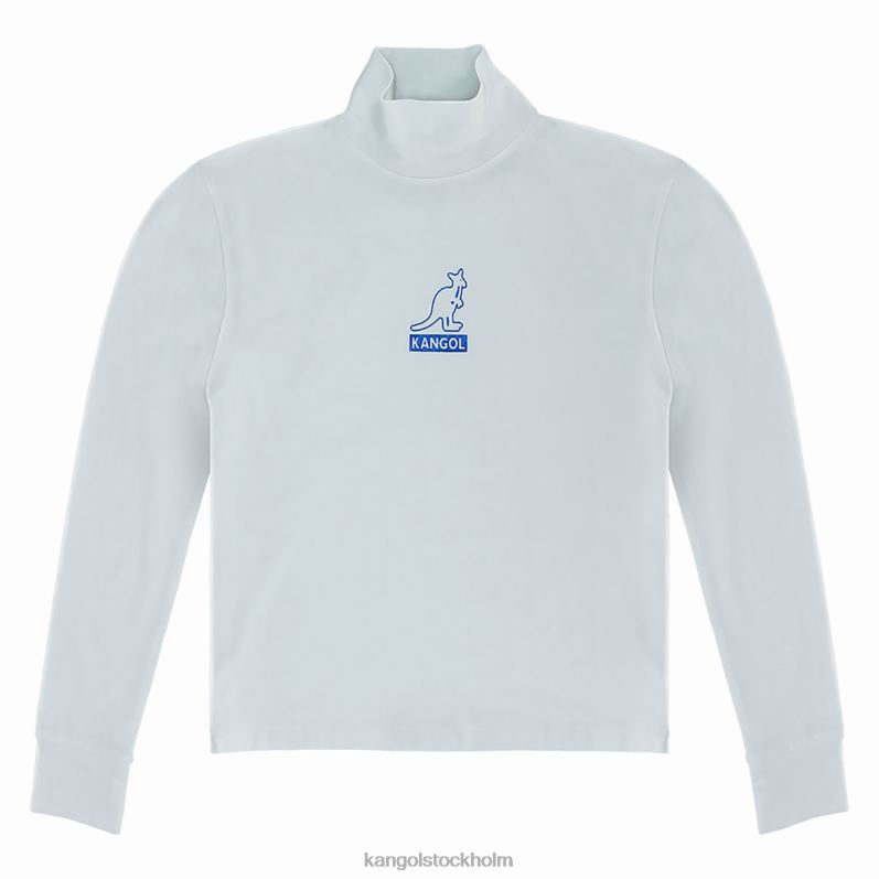 Kangol unisex- långärmad t-shirt i folie B0ZLB1212 Kläder vit