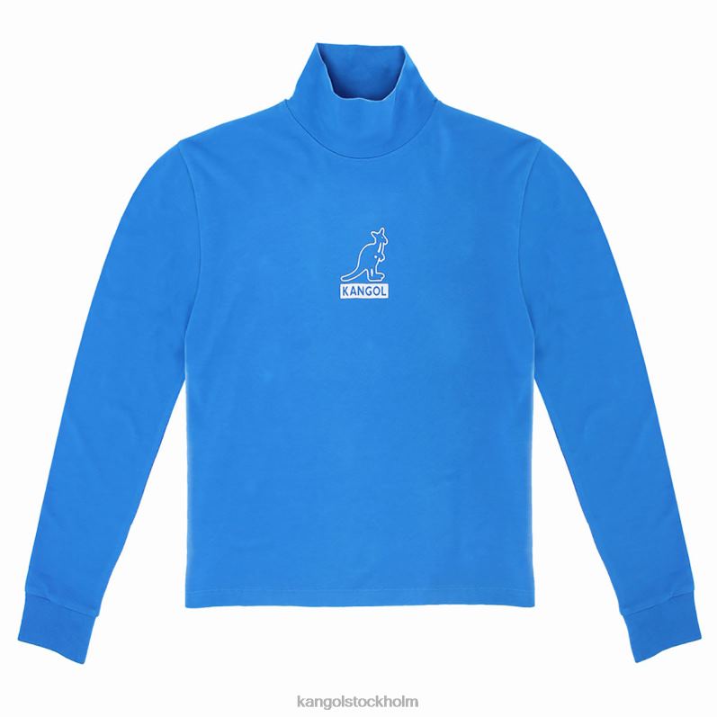 Kangol unisex- långärmad t-shirt i folie B0ZLB1213 Kläder indigo bunting