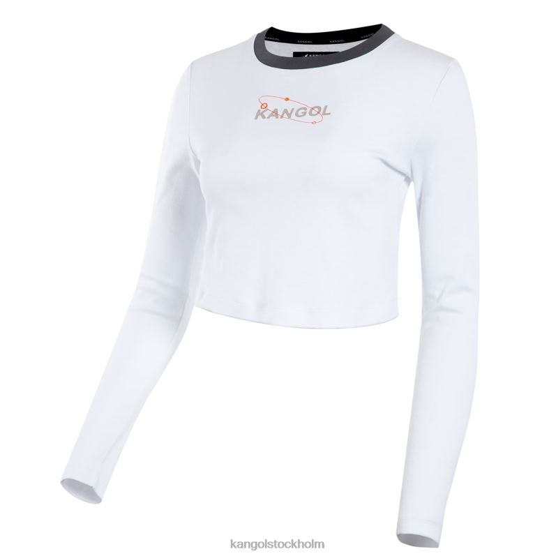 Kangol unisex- orbital långärmad t-shirt B0ZLB1201 Kläder vit