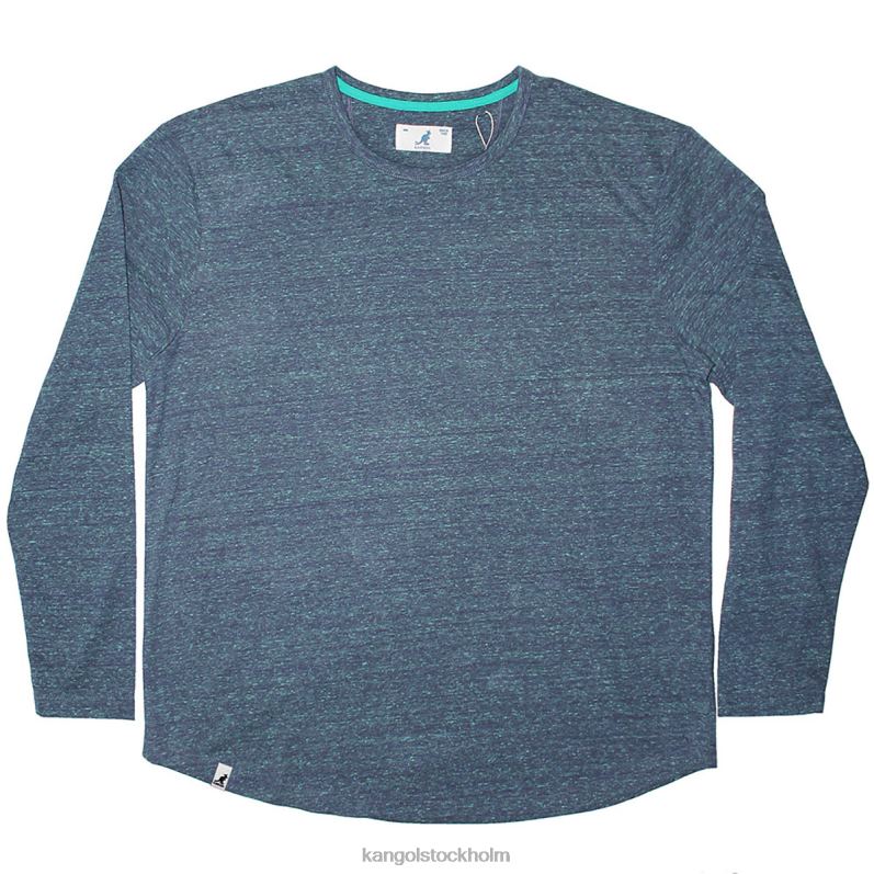 Kangol unisex- tri-marl långärmad t-shirt B0ZLB1242 Kläder denim