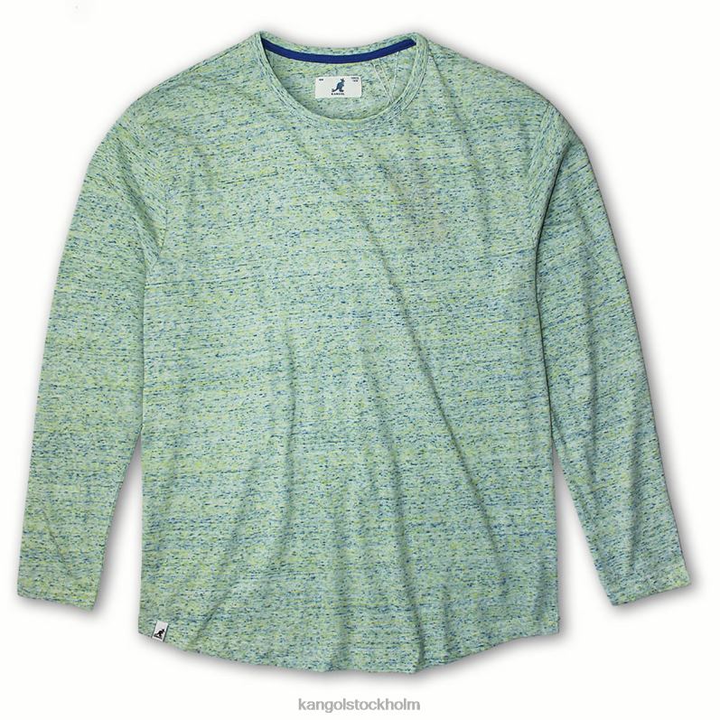 Kangol unisex- tri-marl långärmad t-shirt B0ZLB1243 Kläder mynta