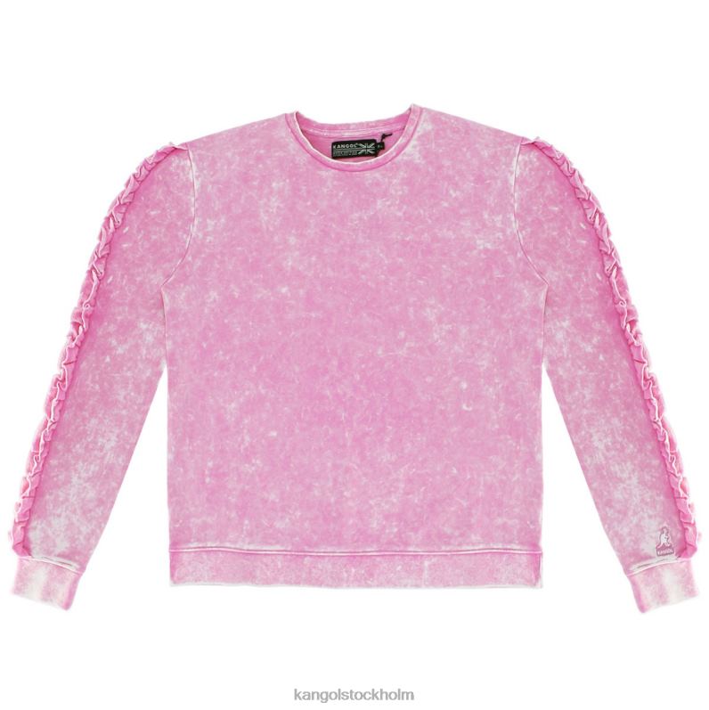 Kangol kvinnor syratvätt volang popover B0ZLB1174 Kläder svart skönhet