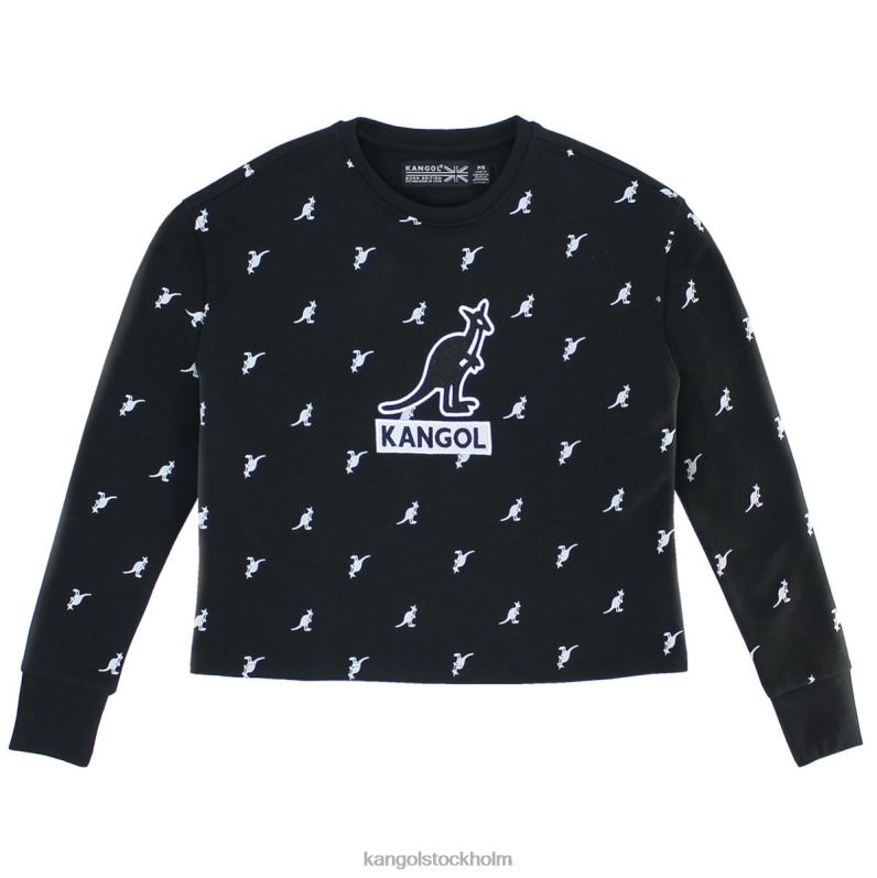 Kangol unisex- aop crop popover B0ZLB1090 Kläder svart