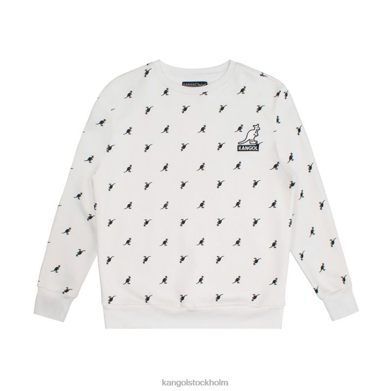 Kangol unisex- aop popover B0ZLB1098 Kläder benvit kombo