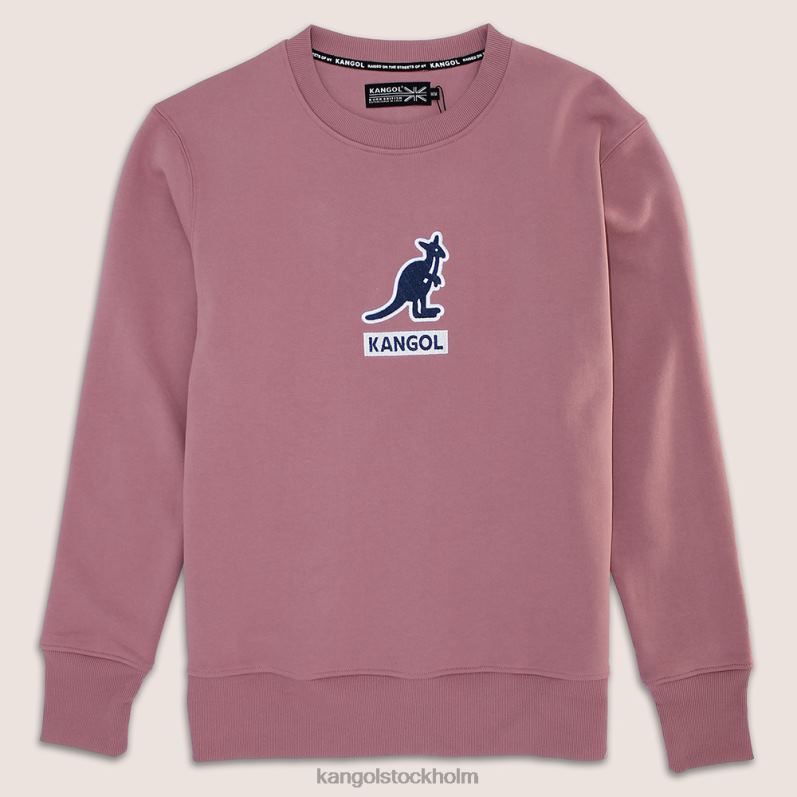 Kangol unisex- lyxiga broderade besättning B0ZLB1171 Kläder mesa ros