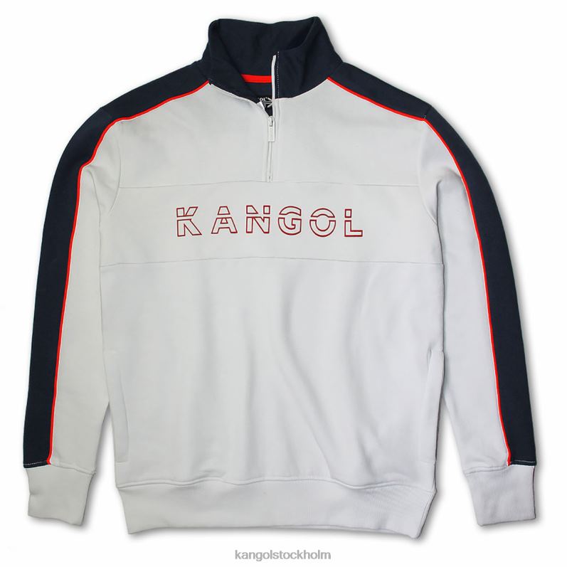 Kangol unisex- sportig popover B0ZLB1125 Kläder vit/marinblå