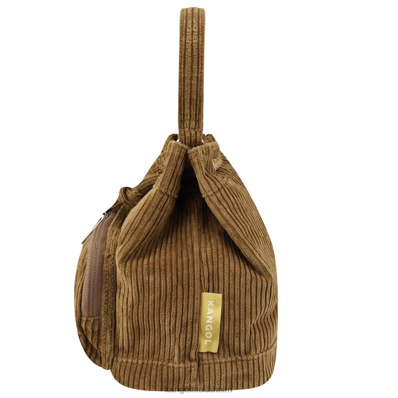 Kangol unisex- cord v pocket bucket bag B0ZLB977 Tillbehör brun