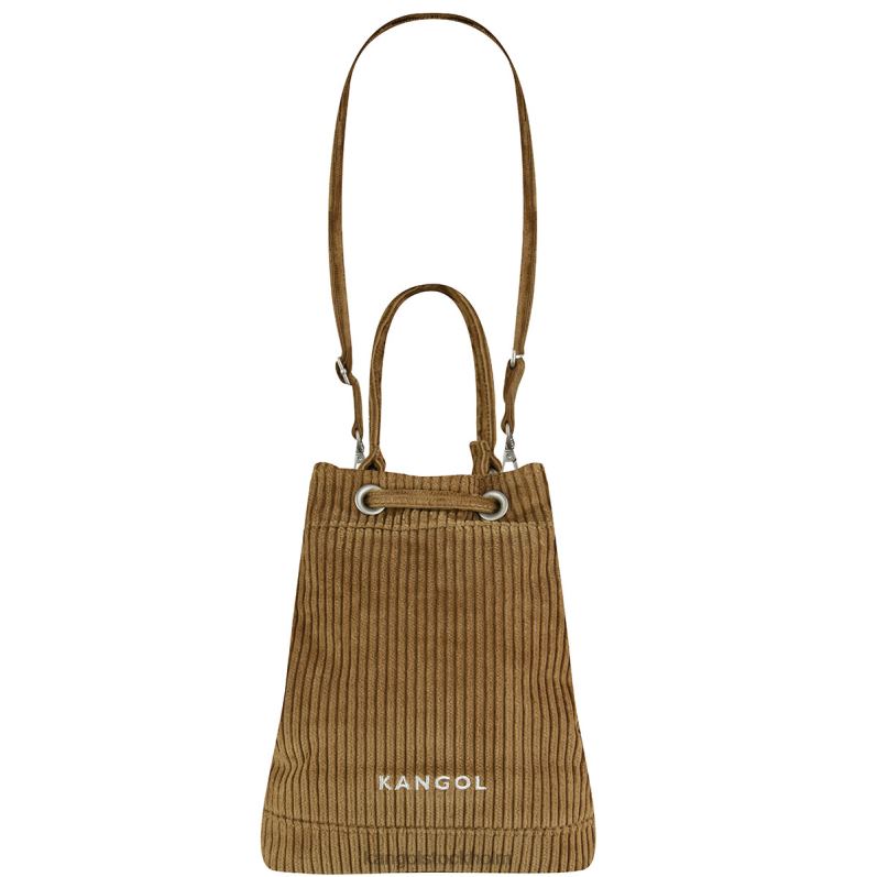 Kangol unisex- cord v pocket bucket bag B0ZLB977 Tillbehör brun