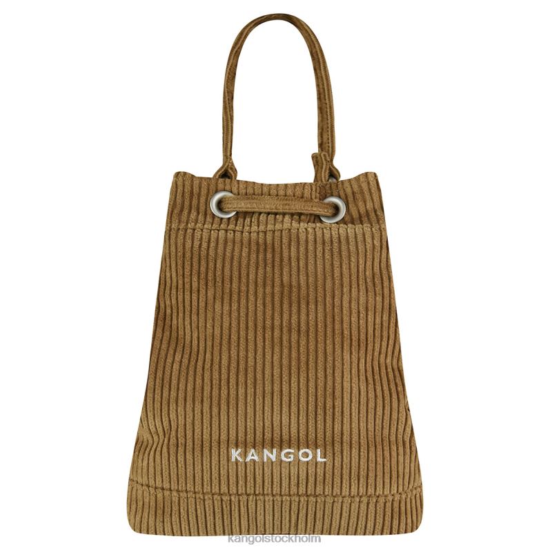 Kangol unisex- cord v pocket bucket bag B0ZLB977 Tillbehör brun