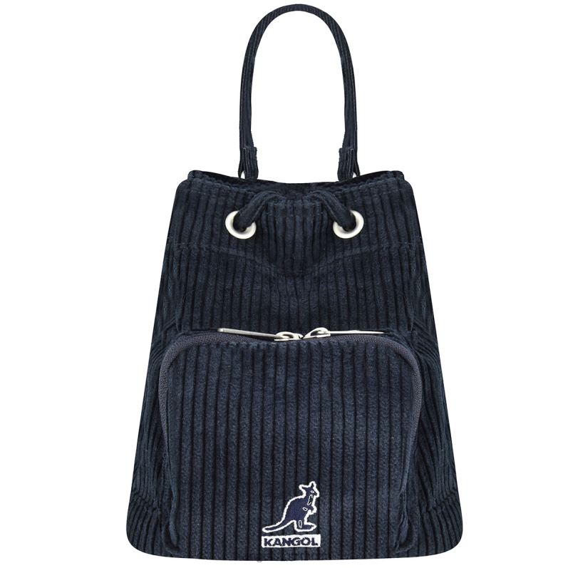 Kangol unisex- cord v pocket bucket bag B0ZLB978 Tillbehör Marin