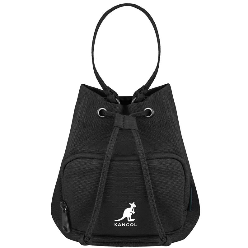 Kangol unisex- lucky canvas bucket bag B0ZLB939 Tillbehör svart