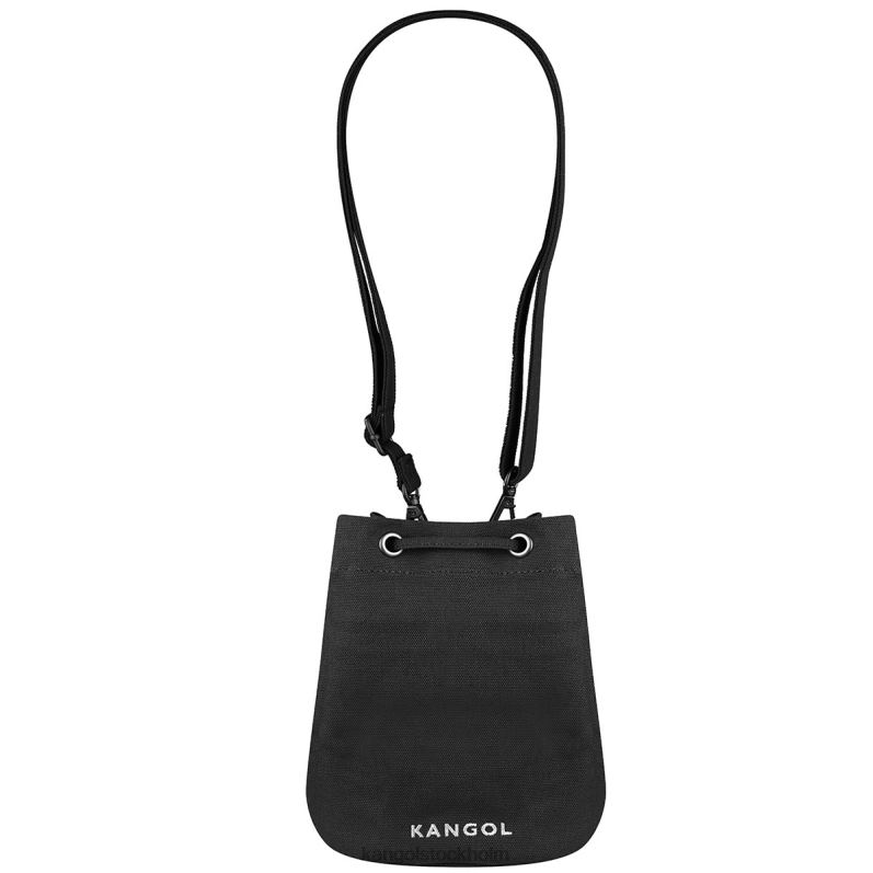Kangol unisex- lucky canvas bucket bag B0ZLB939 Tillbehör svart