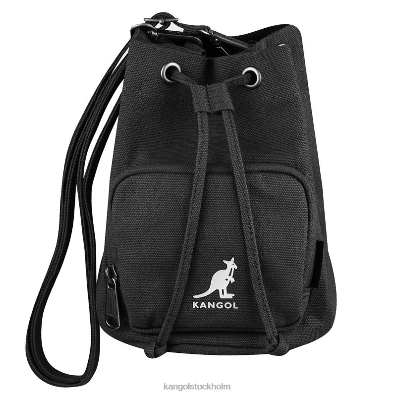 Kangol unisex- lucky canvas bucket bag B0ZLB939 Tillbehör svart