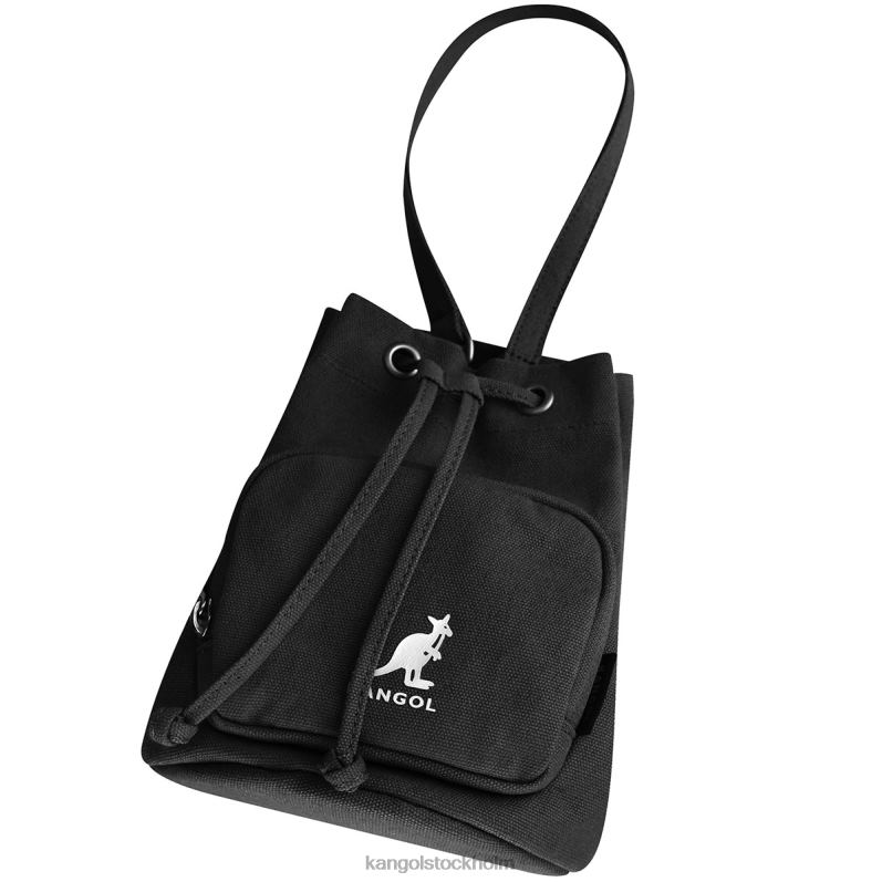 Kangol unisex- lucky canvas bucket bag B0ZLB939 Tillbehör svart