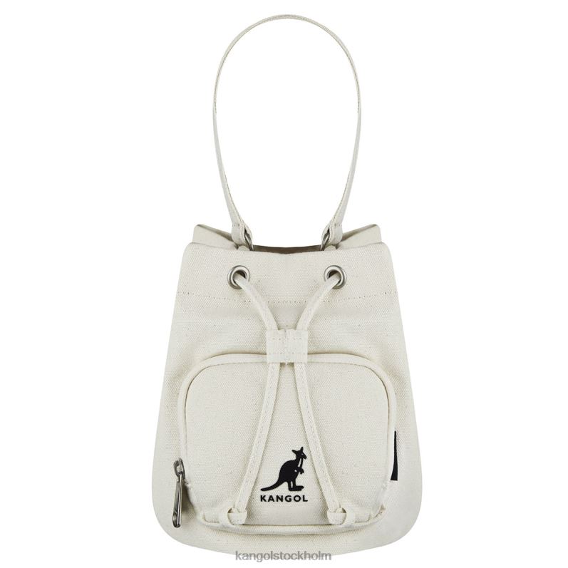 Kangol unisex- lucky canvas bucket bag B0ZLB940 Tillbehör elfenben