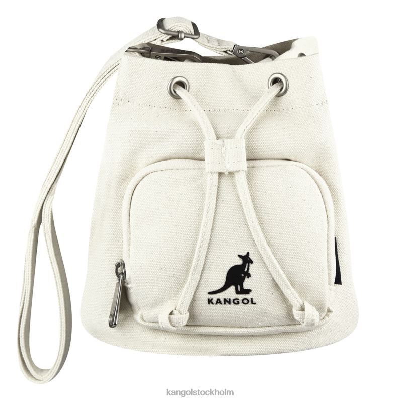 Kangol unisex- lucky canvas bucket bag B0ZLB940 Tillbehör elfenben