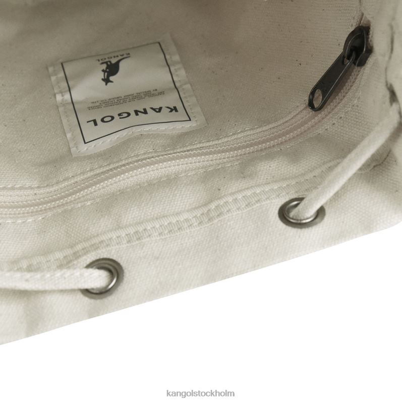 Kangol unisex- lucky canvas bucket bag B0ZLB940 Tillbehör elfenben