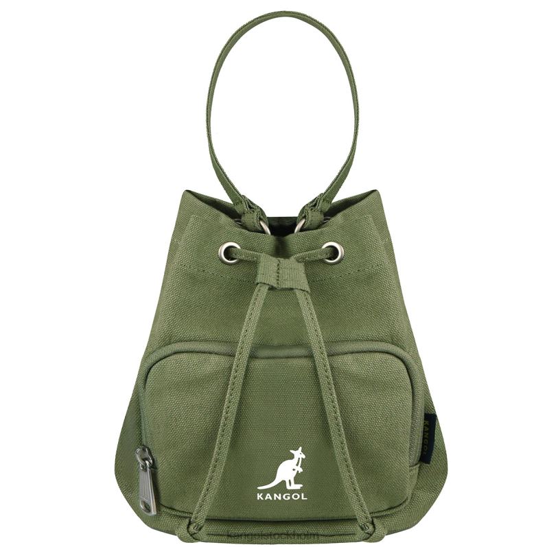 Kangol unisex- lucky canvas bucket bag B0ZLB941 Tillbehör kaki