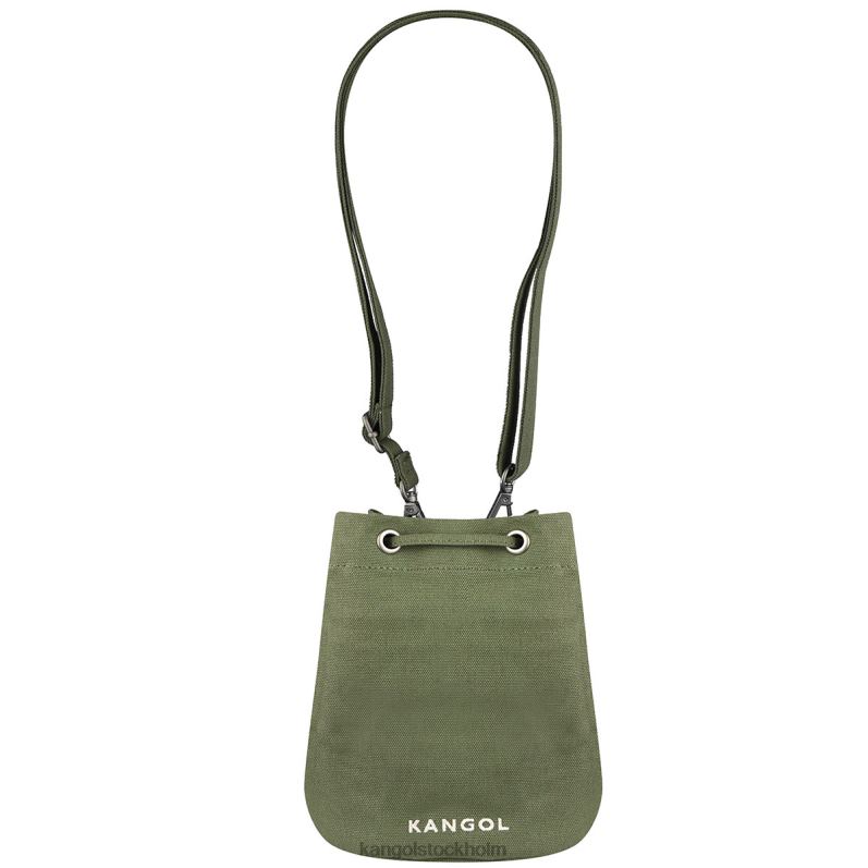 Kangol unisex- lucky canvas bucket bag B0ZLB941 Tillbehör kaki