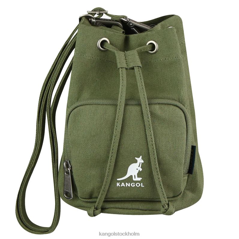 Kangol unisex- lucky canvas bucket bag B0ZLB941 Tillbehör kaki
